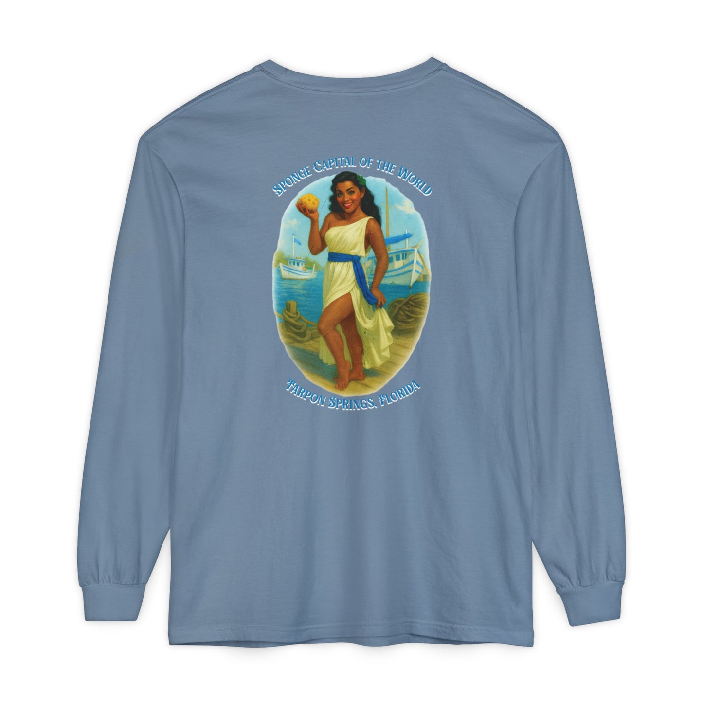 Tarpon Springs Sponge Docks Long Sleeve Tee🧽🏛️