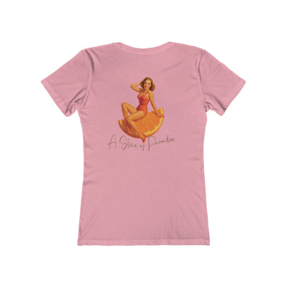 A Slice of Paradise Feminine-Fit Tee🌞🍊