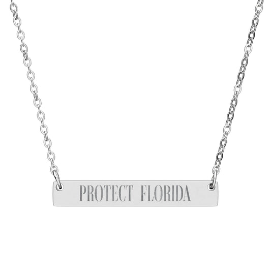 Protect Florida Horizontal Bar Necklace🛡️
