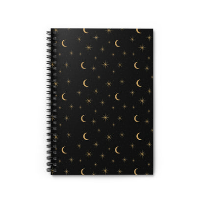 Midnight Stardust Spiral Notebook