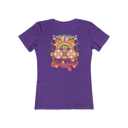 Hello Sunshine Feminine-Fit Tee☮️🌼