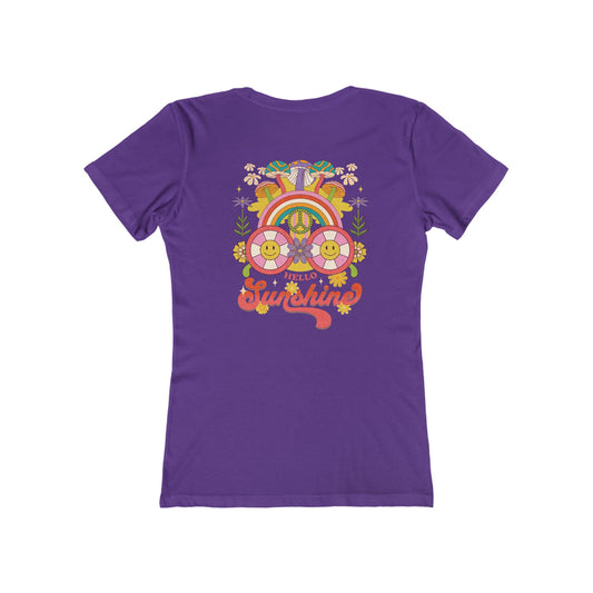 Hello Sunshine Feminine-Fit Tee☮️🌼
