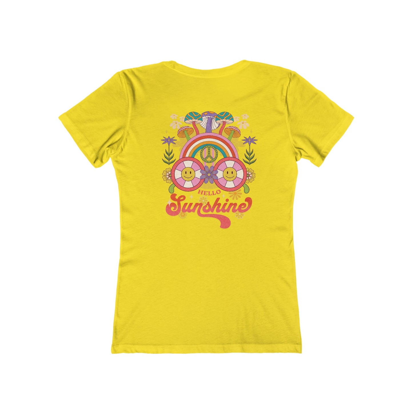 Hello Sunshine Feminine-Fit Tee☮️🌼