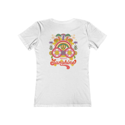 Hello Sunshine Feminine-Fit Tee☮️🌼