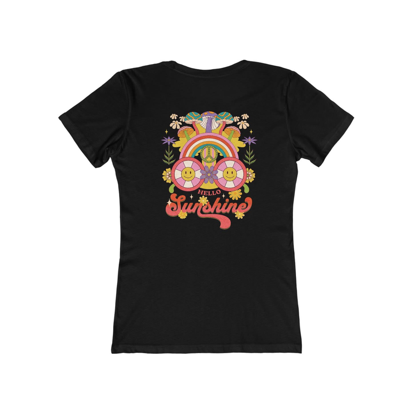 Hello Sunshine Feminine-Fit Tee☮️🌼