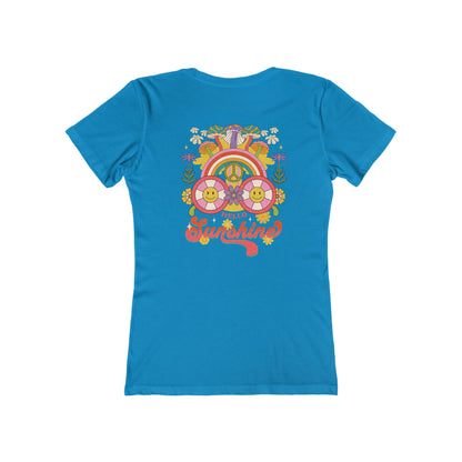 Hello Sunshine Feminine-Fit Tee☮️🌼