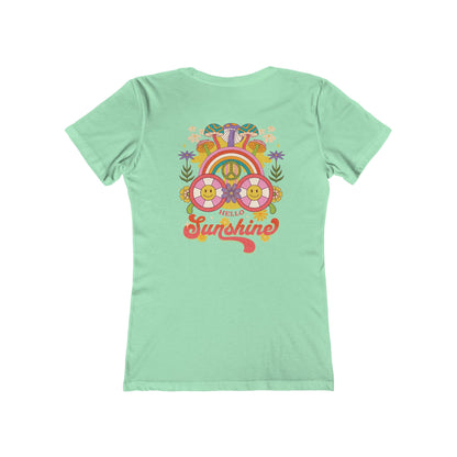 Hello Sunshine Feminine-Fit Tee☮️🌼