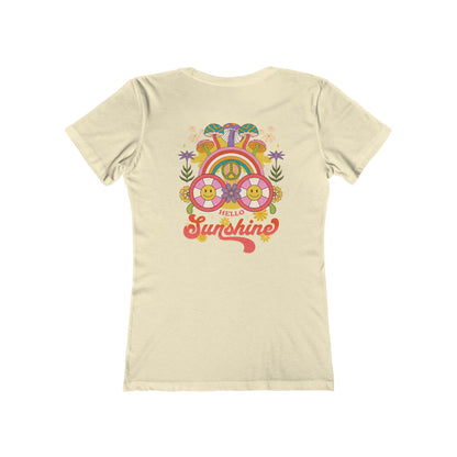 Hello Sunshine Feminine-Fit Tee☮️🌼