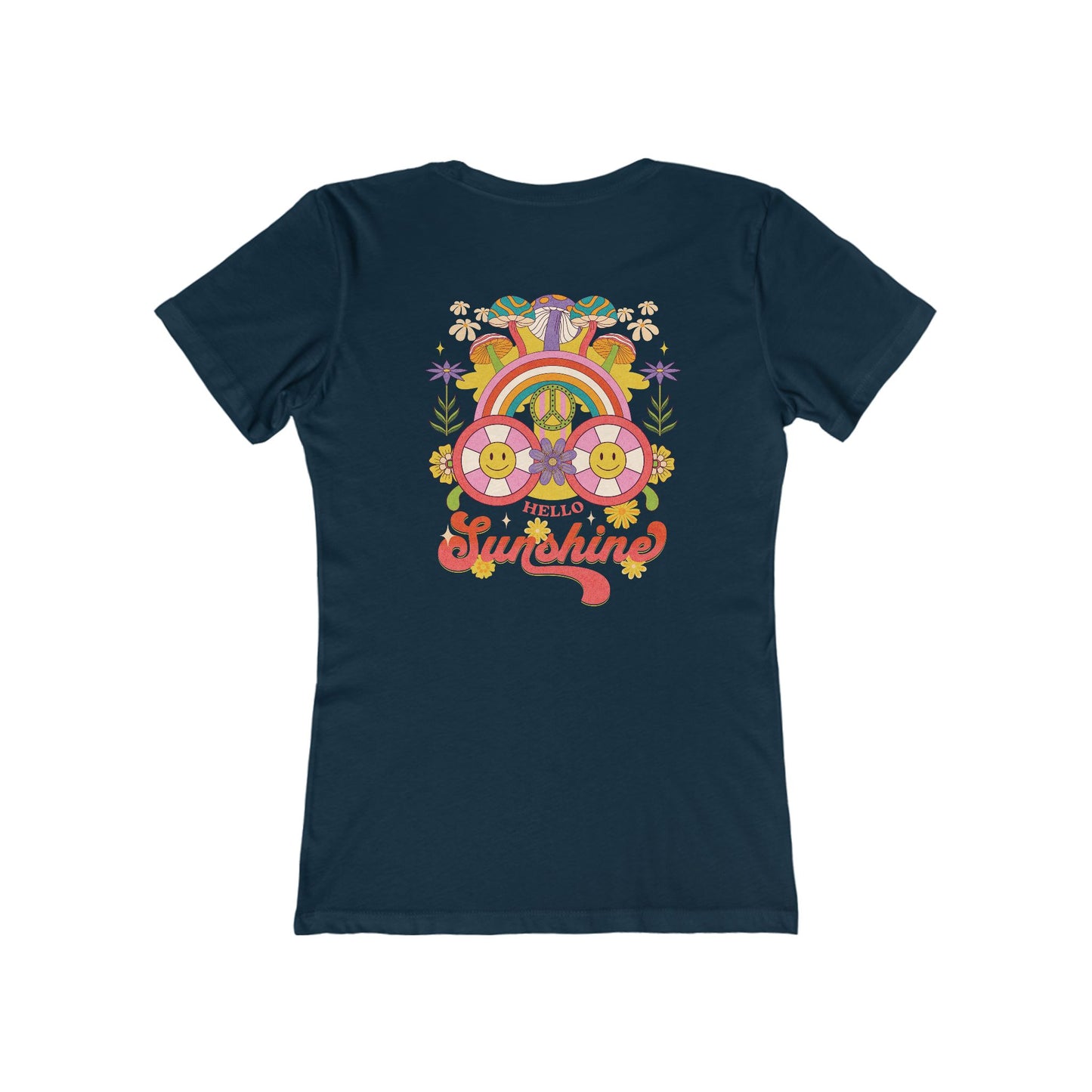 Hello Sunshine Feminine-Fit Tee☮️🌼