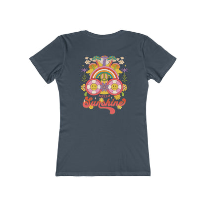 Hello Sunshine Feminine-Fit Tee☮️🌼