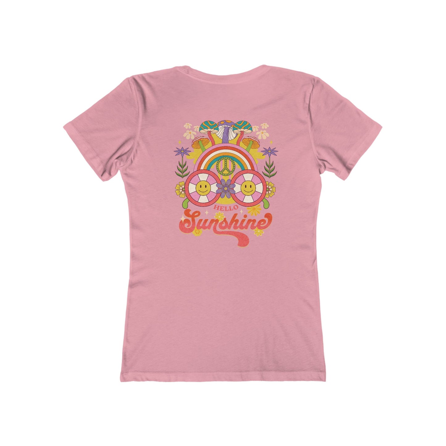 Hello Sunshine Feminine-Fit Tee☮️🌼