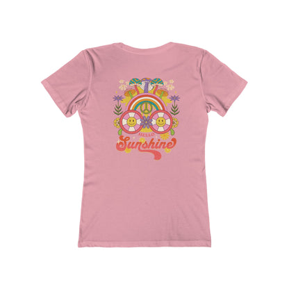 Hello Sunshine Feminine-Fit Tee☮️🌼