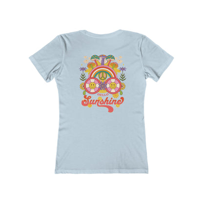 Hello Sunshine Feminine-Fit Tee☮️🌼