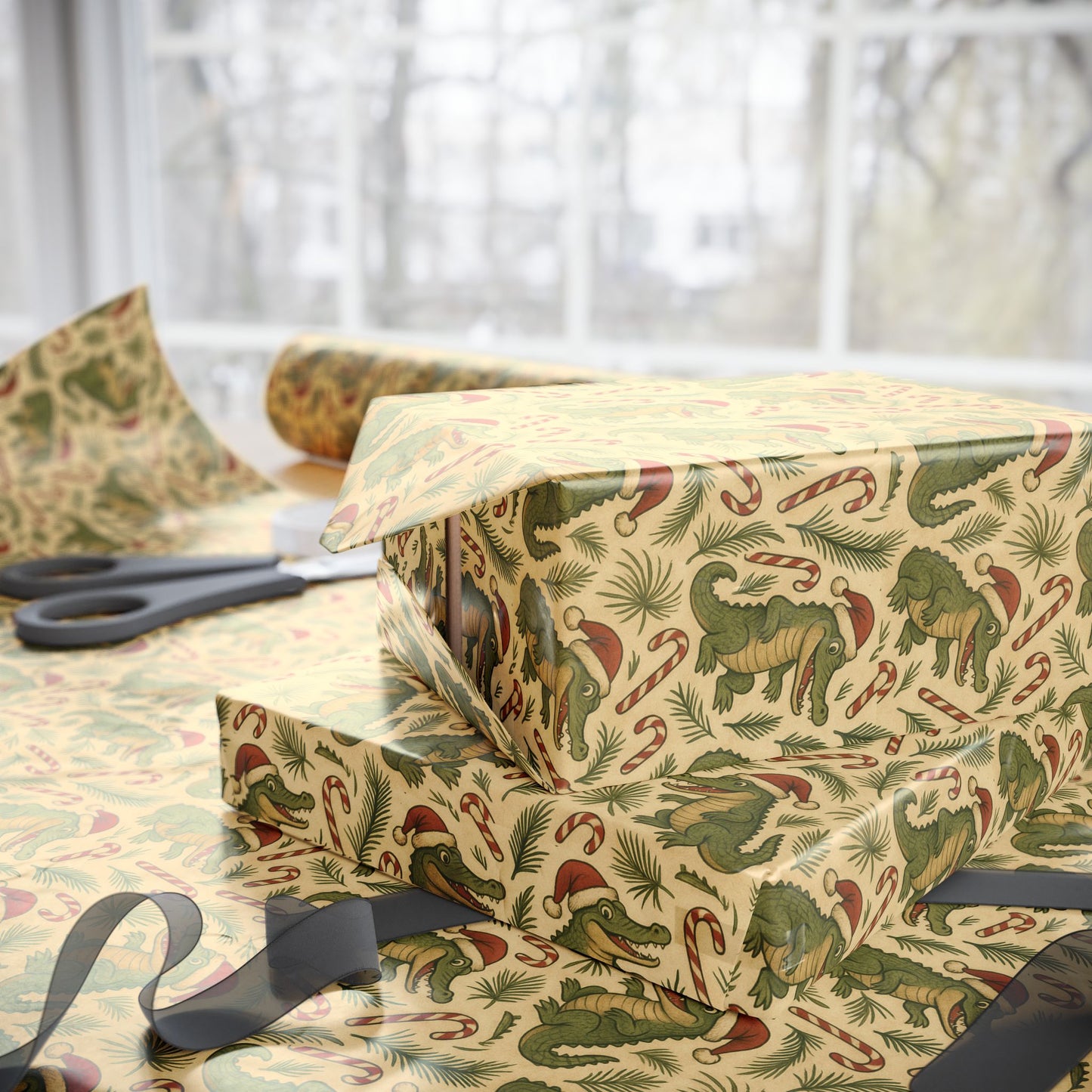 Gator Claus Wrapping Paper🐊🎅