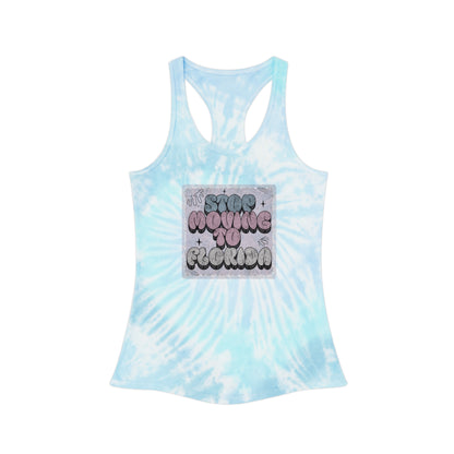 Stop Moving to Florida...But Make It Aesthetic Tie-Dye Racerback Tank