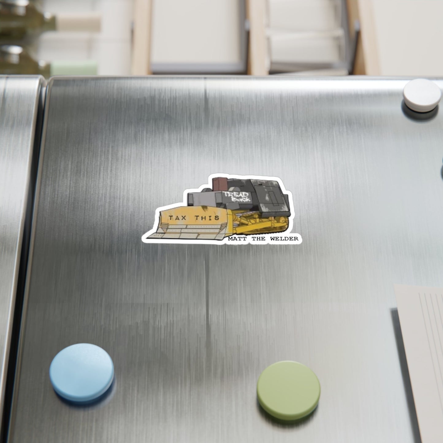 Tread Back Vinyl Decal