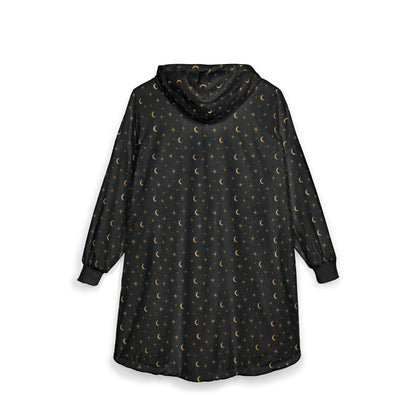 Midnight Stardust Hooded Blanket