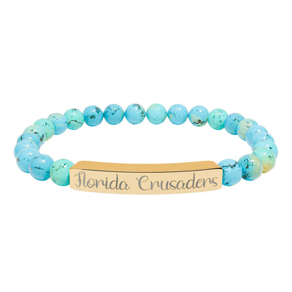 Florida Crusaders Natural Stone Bracelet 💎