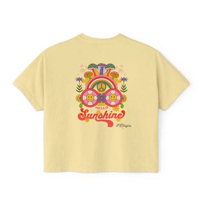 Hello Sunshine Cropped Boxy Tee