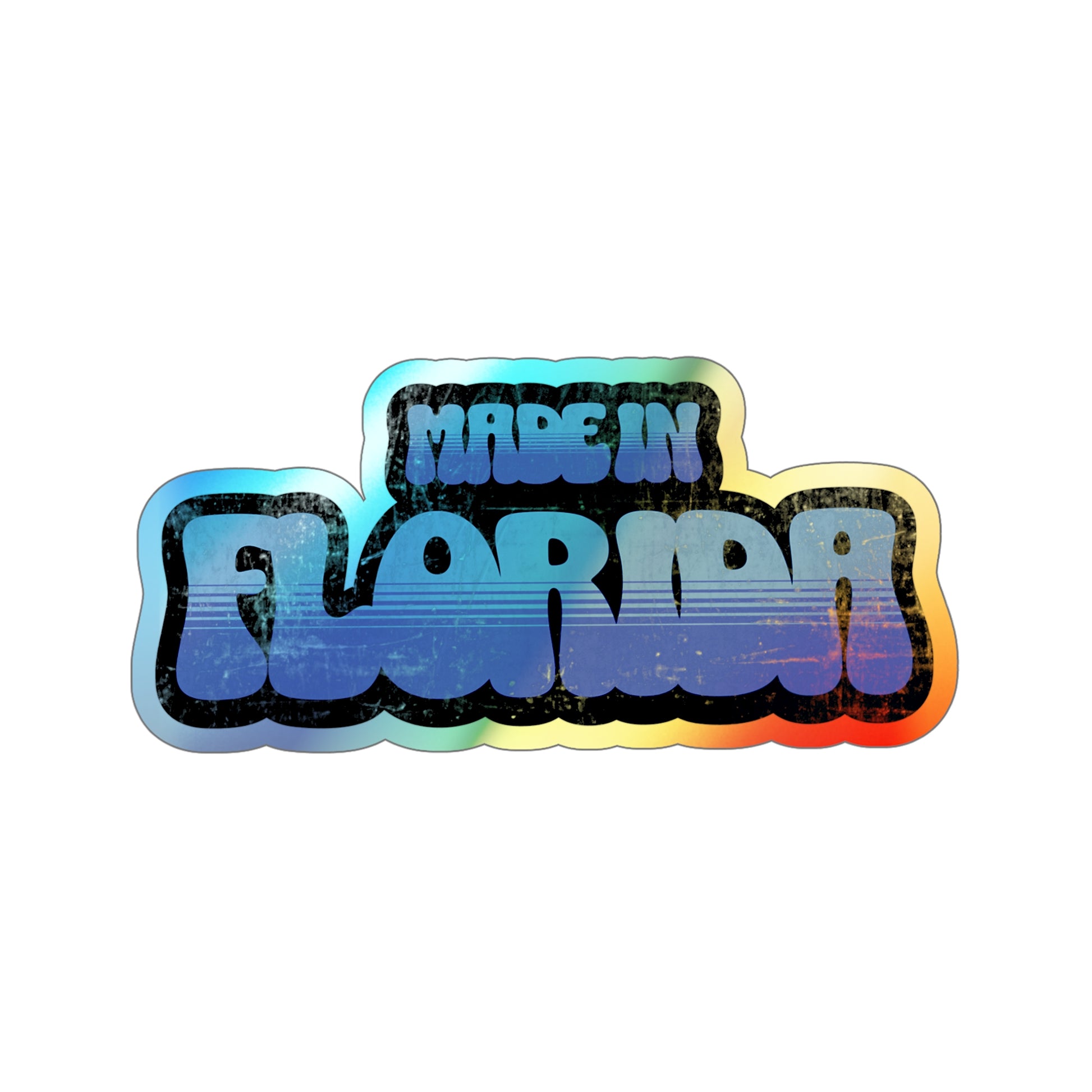 Made in Florida Holographic Vinyl - Ocean Blue - UV/Waterproof - The FloBro Show