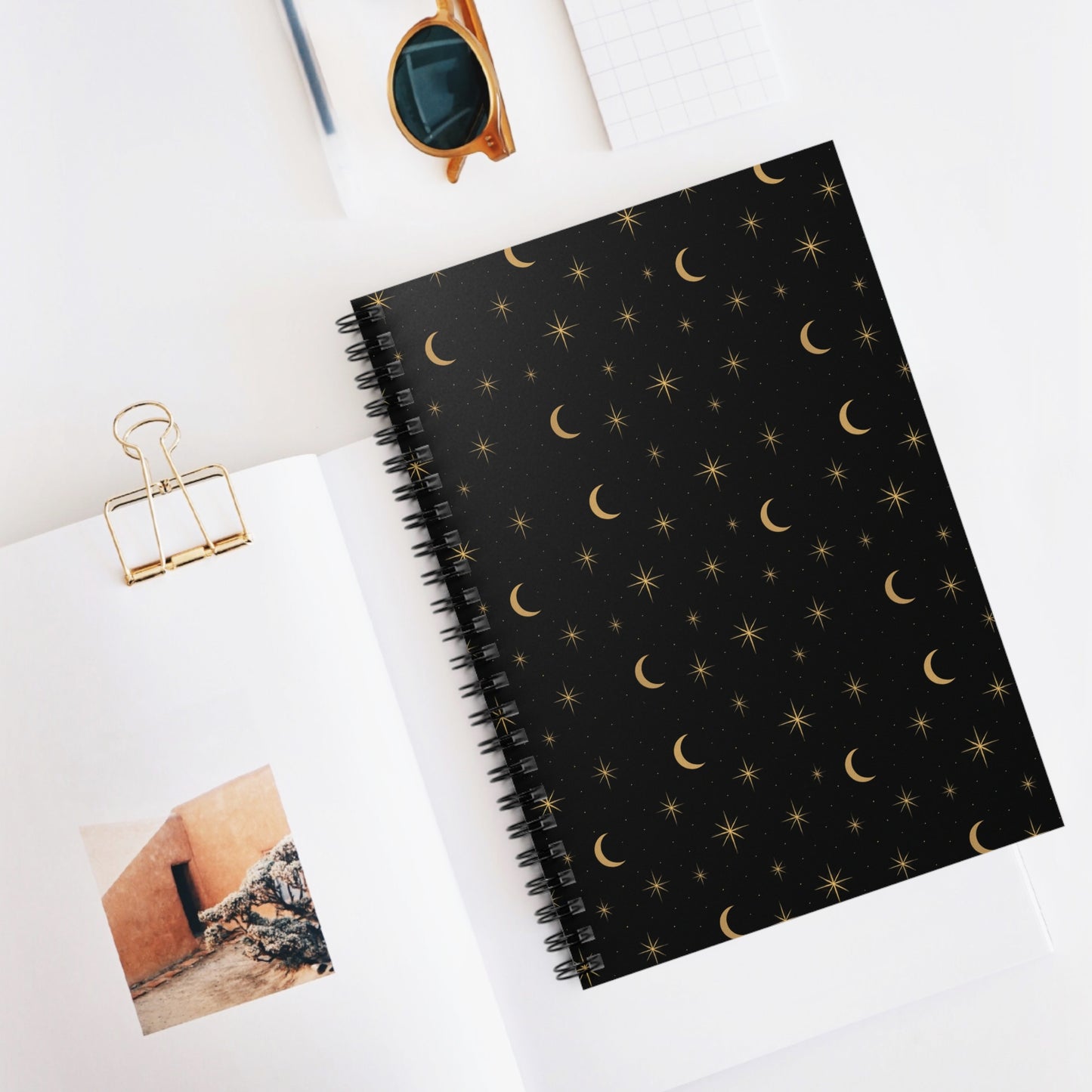 Midnight Stardust Spiral Notebook