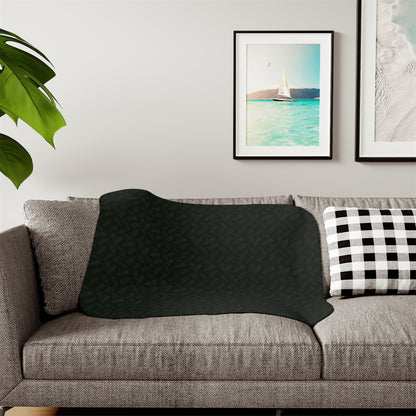 Pine Shadow Camo Sherpa Throw Blanket