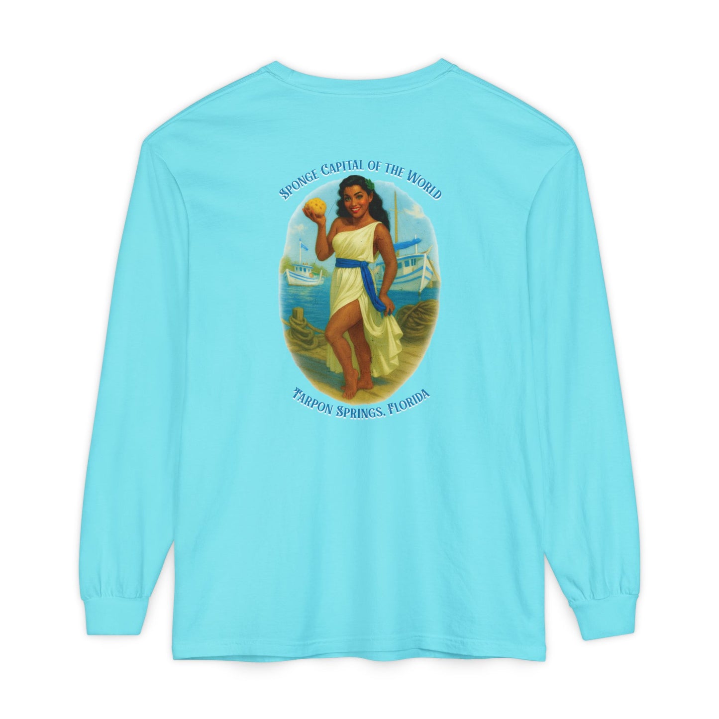 Tarpon Springs Sponge Docks Long Sleeve Tee🧽🏛️