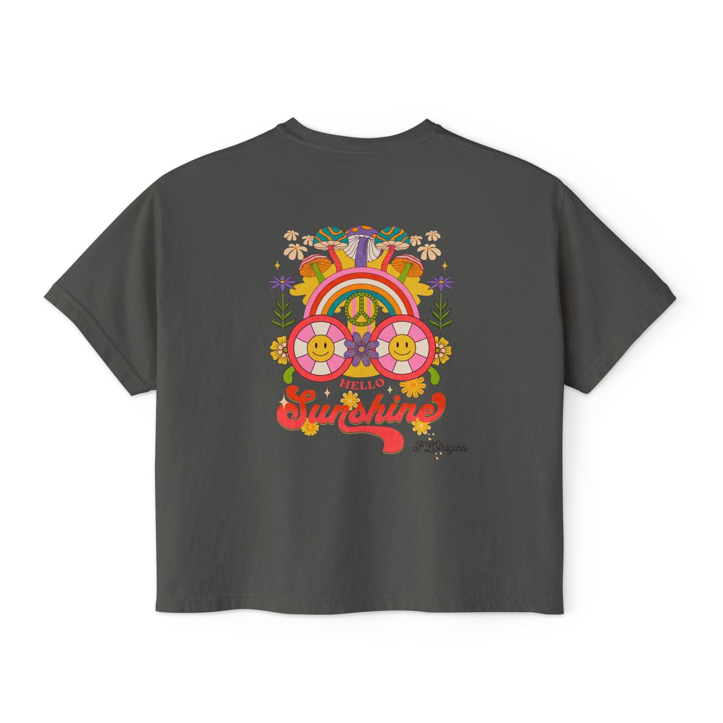 Hello Sunshine Cropped Boxy Tee