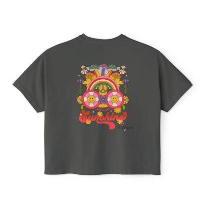 Hello Sunshine Cropped Boxy Tee