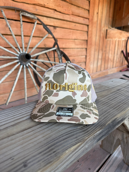 FLOrigins Harvest Duck Camo/Light Tan Trucker - The FloBro Show