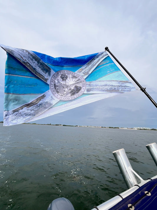 🌴✨ Bougie Beach Double-Sided Outdoor Flags for Boats, Homes, Trucks, Side-by-Sides
