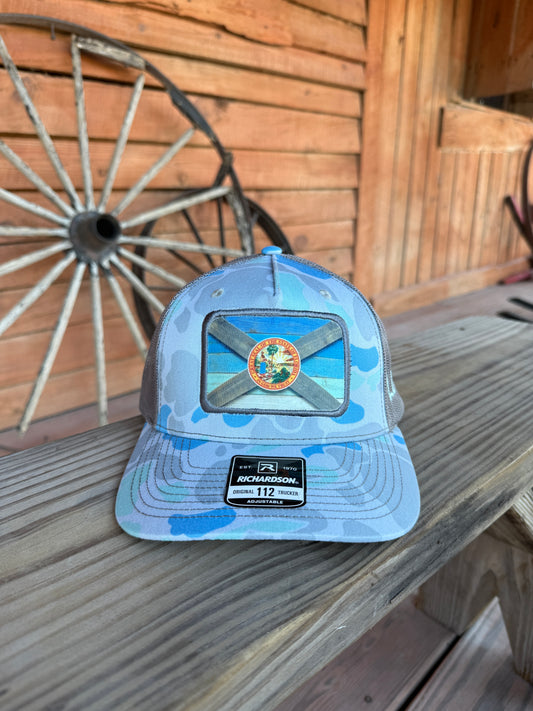 FLOrigins Old Salt Duck Camo/Charcoal Trucker - The FloBro Show
