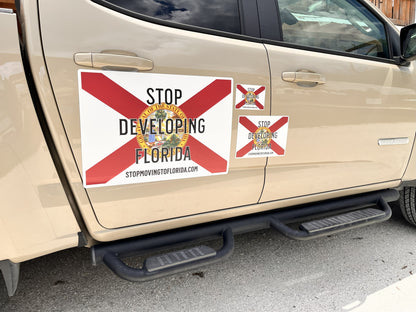 Stop Developing Florida Vehicle Magnet 🚫🌴🚗